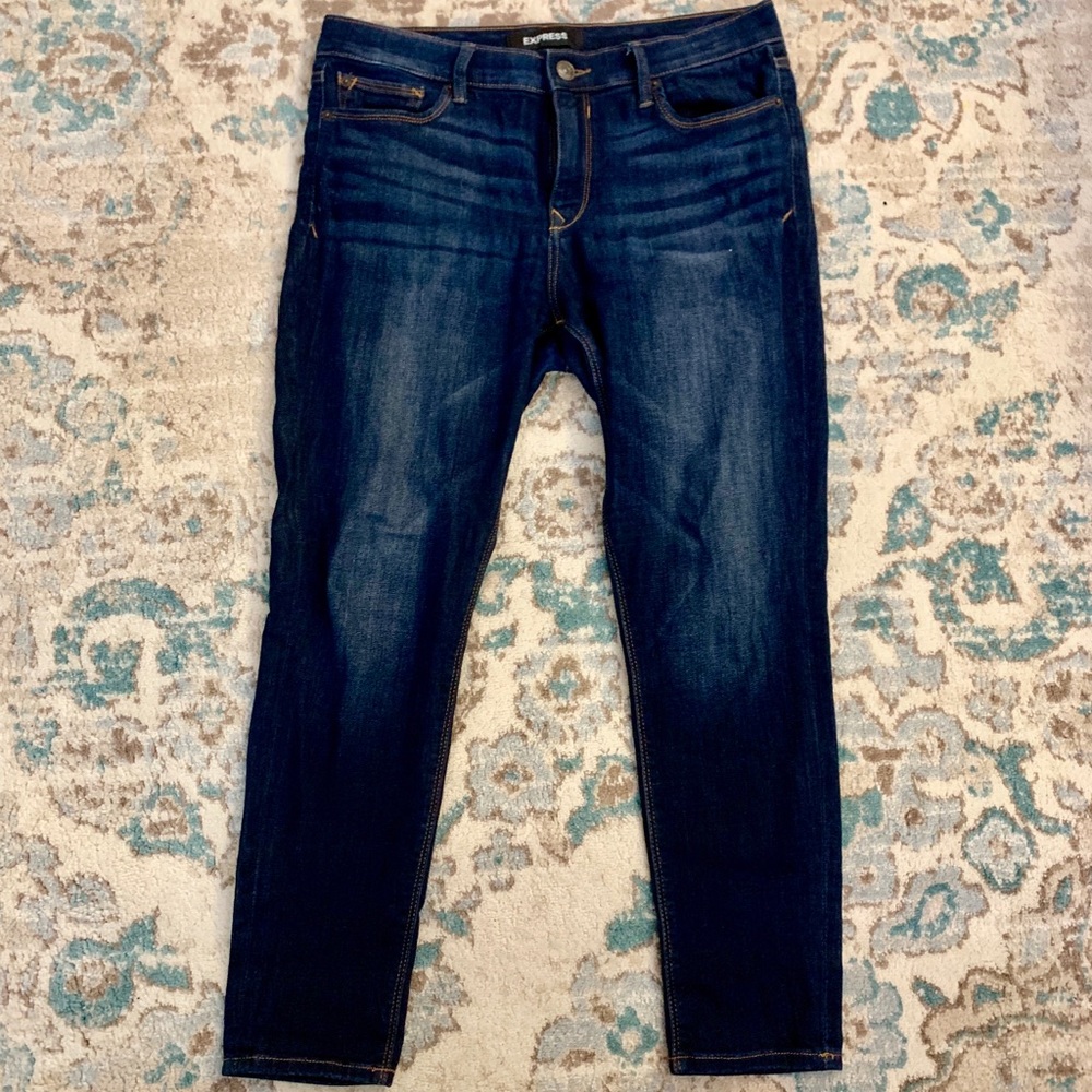 Express Mid Rise Legging Jeans Stretch 12P